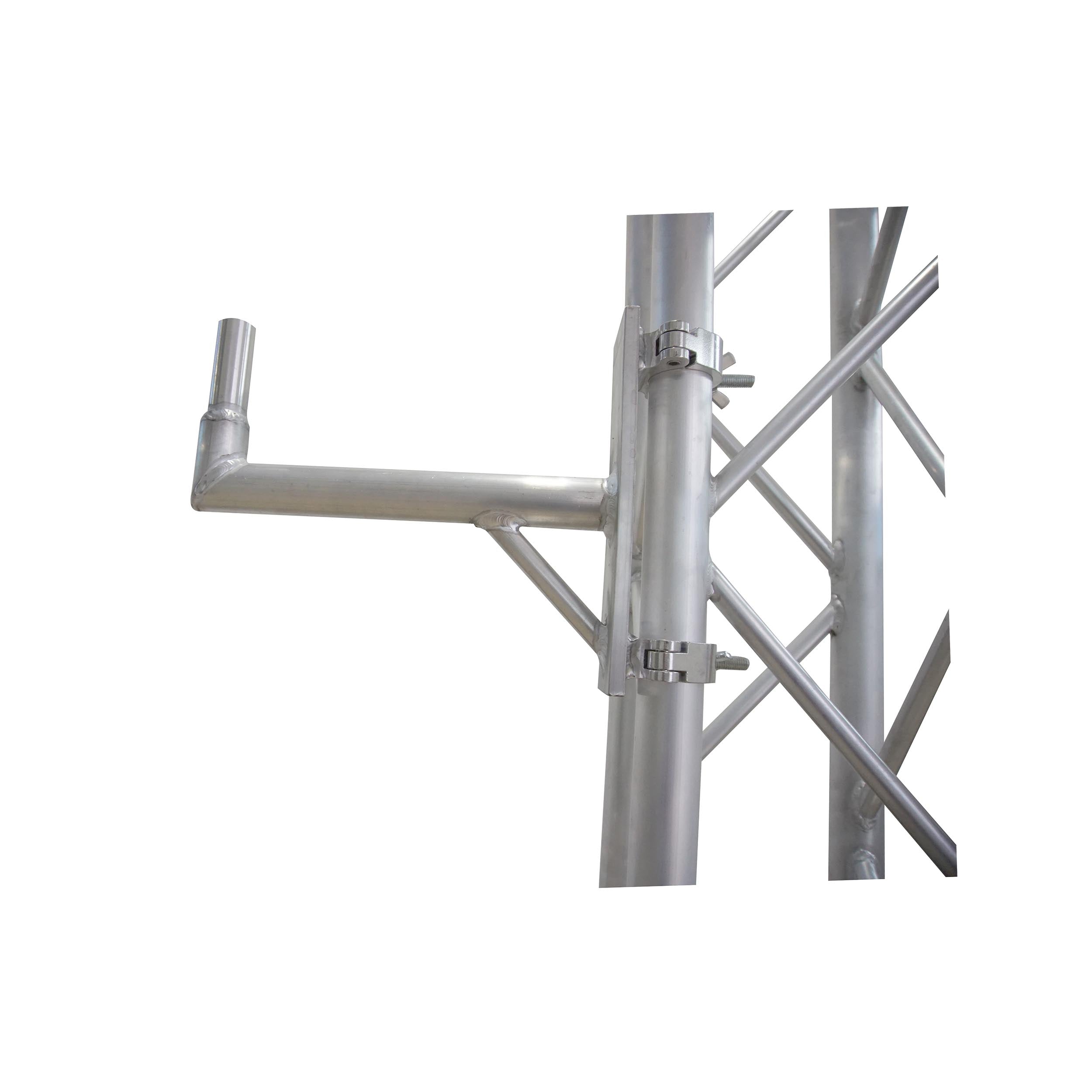 14" Speaker Mounting Pole Extension with Dual 2" Truss Clamps for F31 F32 F34 Truss – 220 lbs Load Capacity