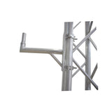 14" Speaker Mounting Pole Extension with Dual 2" Truss Clamps for F31 F32 F34 Truss – 220 lbs Load Capacity