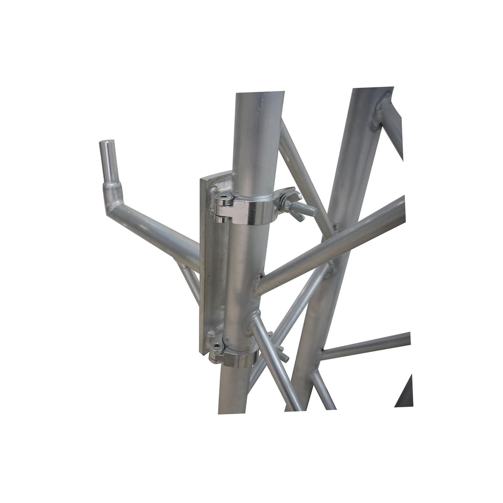 14" Speaker Mounting Pole Extension with Dual 2" Truss Clamps for F31 F32 F34 Truss – 220 lbs Load Capacity