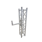14" Speaker Mounting Pole Extension with Dual 2" Truss Clamps for F31 F32 F34 Truss – 220 lbs Load Capacity
