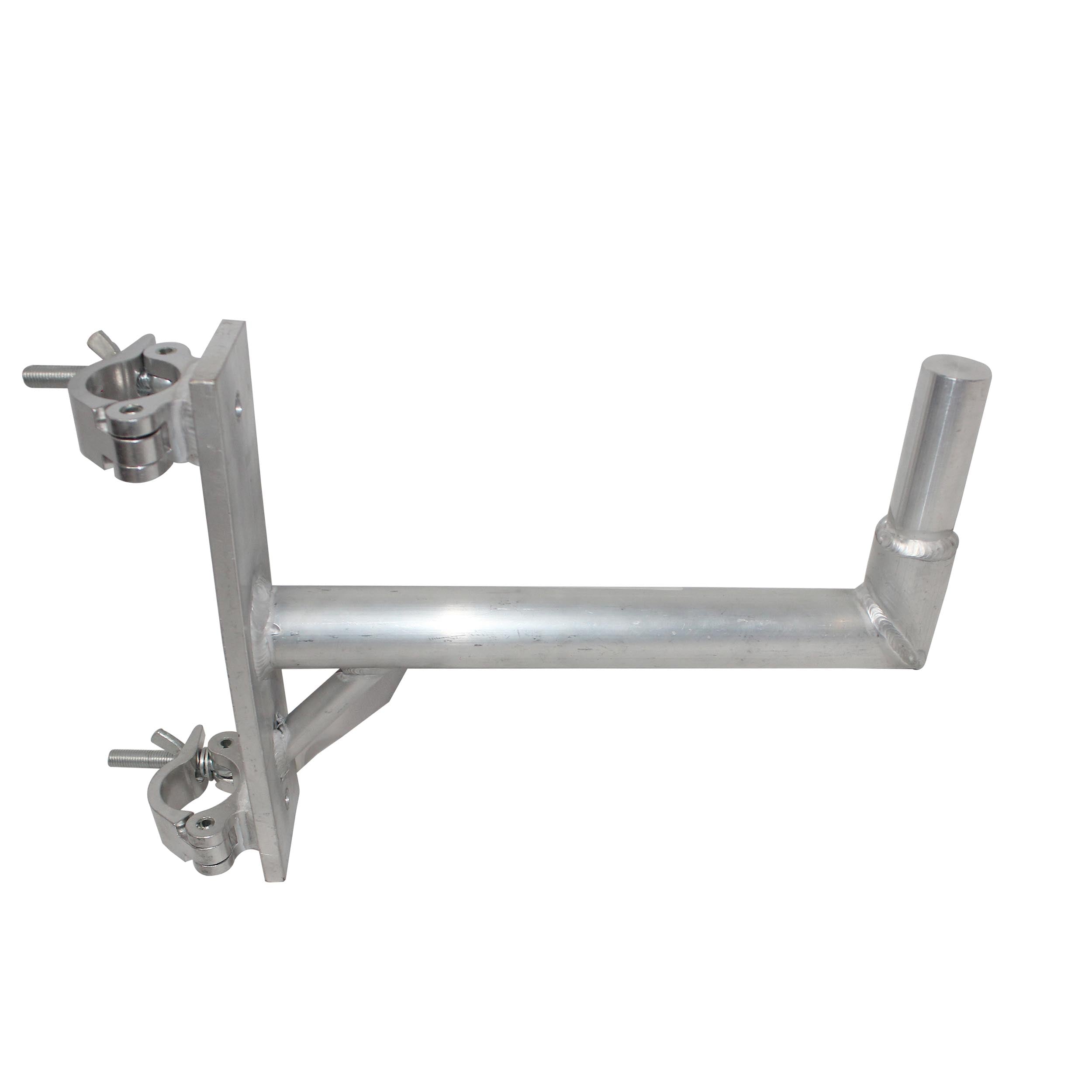 14" Speaker Mounting Pole Extension with Dual 2" Truss Clamps for F31 F32 F34 Truss – 220 lbs Load Capacity