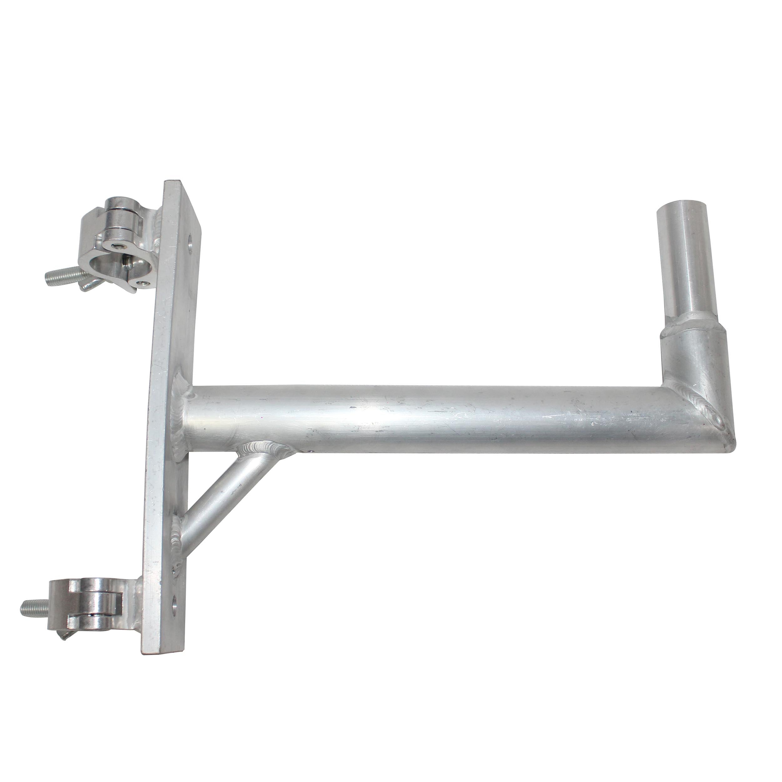 14" Speaker Mounting Pole Extension with Dual 2" Truss Clamps for F31 F32 F34 Truss – 220 lbs Load Capacity