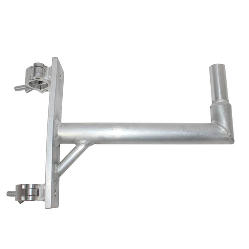 14" Speaker Mounting Pole Extension with Dual 2" Truss Clamps for F31 F32 F34 Truss – 220 lbs Load Capacity
