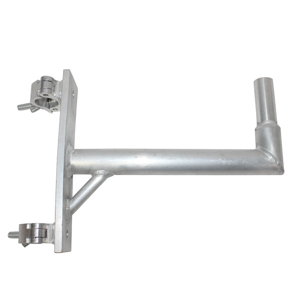 14" Speaker Mounting Pole Extension with Dual 2" Truss Clamps for F31 F32 F34 Truss – 220 lbs Load Capacity
