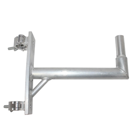 14" Speaker Mounting Pole Extension with Dual 2" Truss Clamps for F31 F32 F34 Truss – 220 lbs Load Capacity