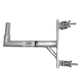 14" Speaker Mounting Pole Extension with Dual 2" Truss Clamps for F31 F32 F34 Truss – 220 lbs Load Capacity