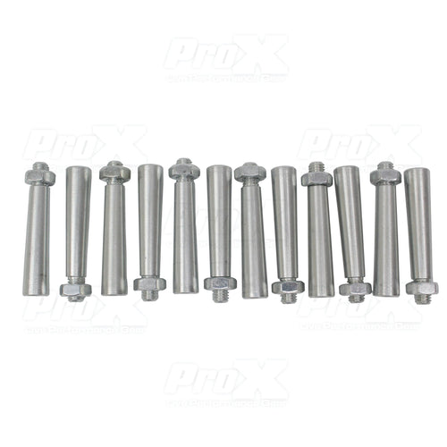 12 Pack Tapered Shear Pin With Threaded Tip And Nut For Conical Coupler