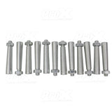12 Pack Tapered Shear Pin With Threaded Tip And Nut For Conical Coupler