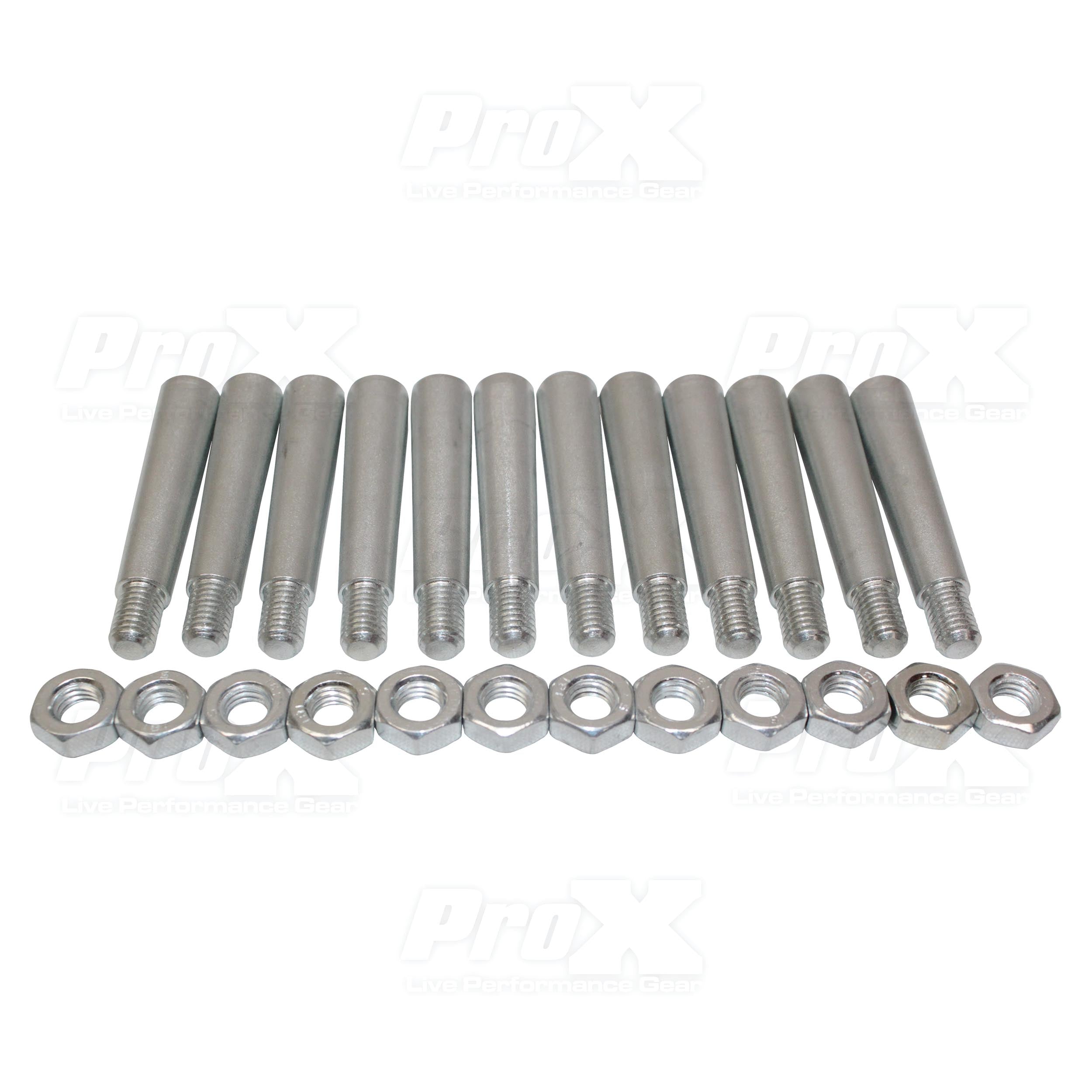 12 Pack Tapered Shear Pin With Threaded Tip And Nut For Conical Coupler