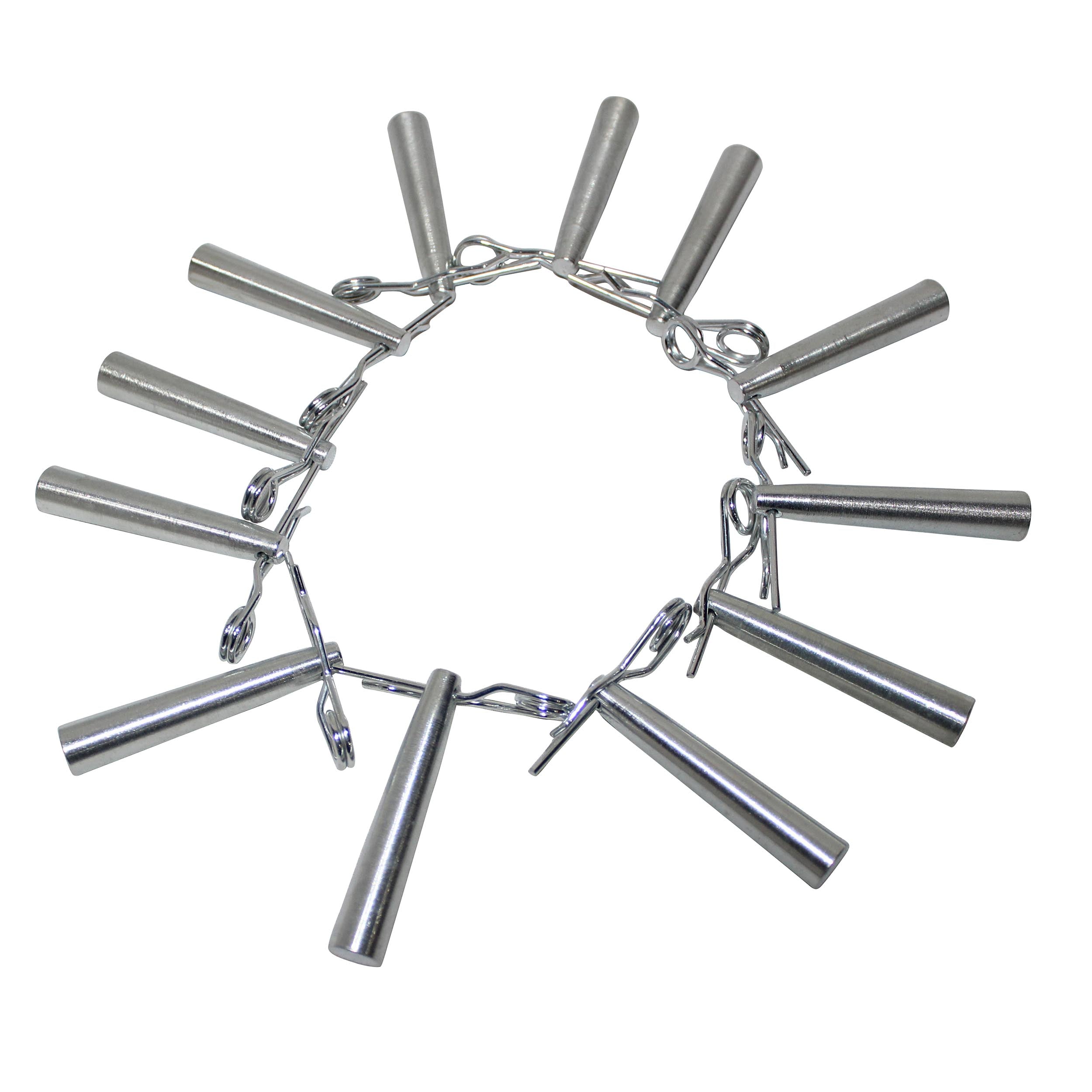 Pack of 12 Safety Pins and R-Clip Connector Sets for connical truss F31 F32 F33 F34