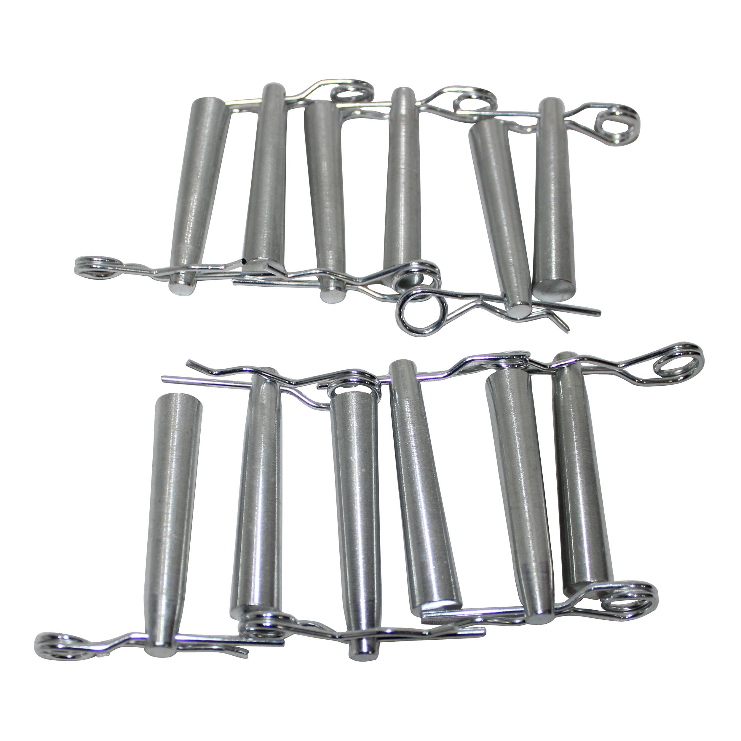 Pack of 12 Safety Pins and R-Clip Connector Sets for connical truss F31 F32 F33 F34