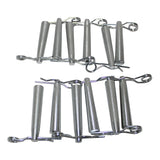 Pack of 12 Safety Pins and R-Clip Connector Sets for connical truss F31 F32 F33 F34