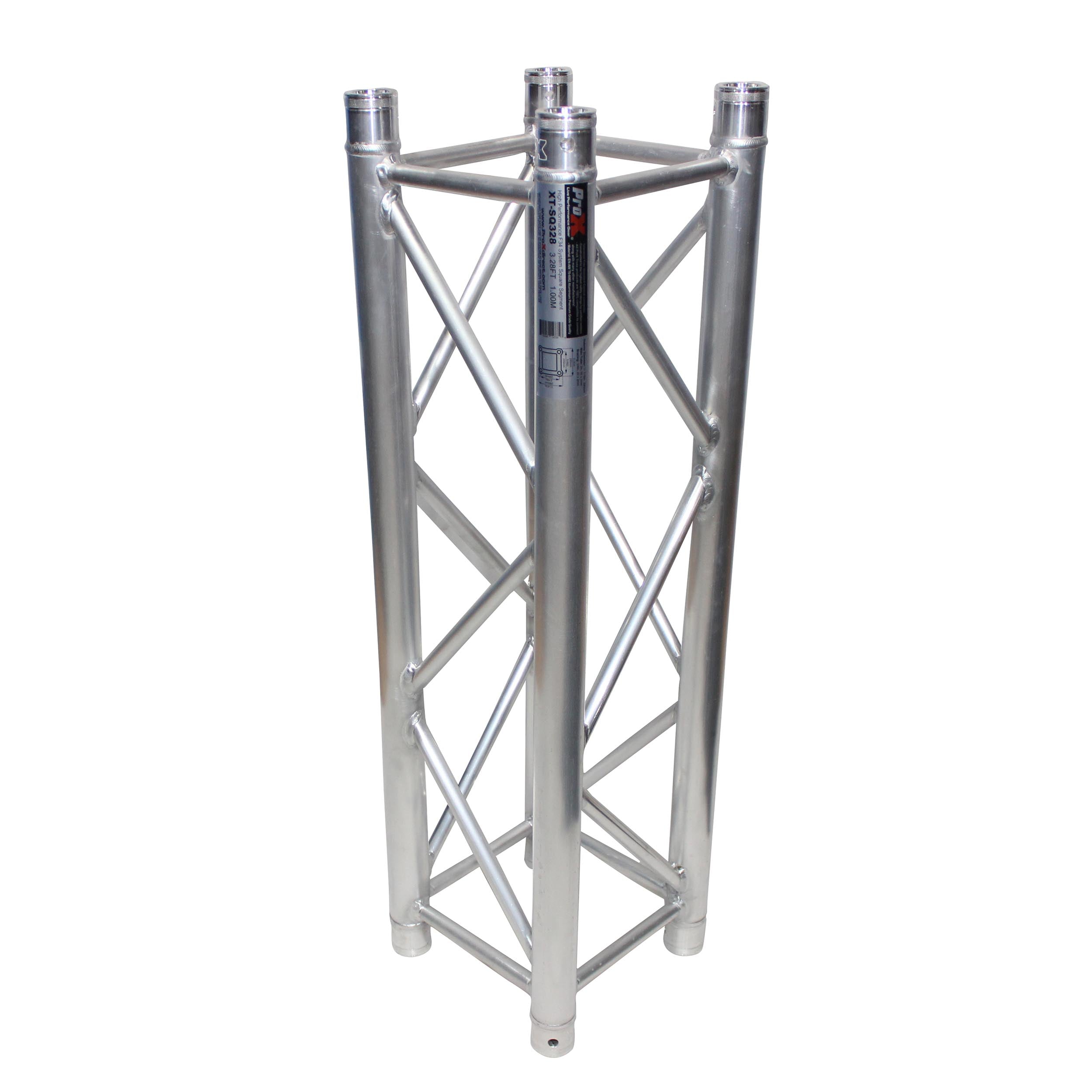 3.28 Ft - 1.00 M F34 Square Truss Segment | 2 mm Wall