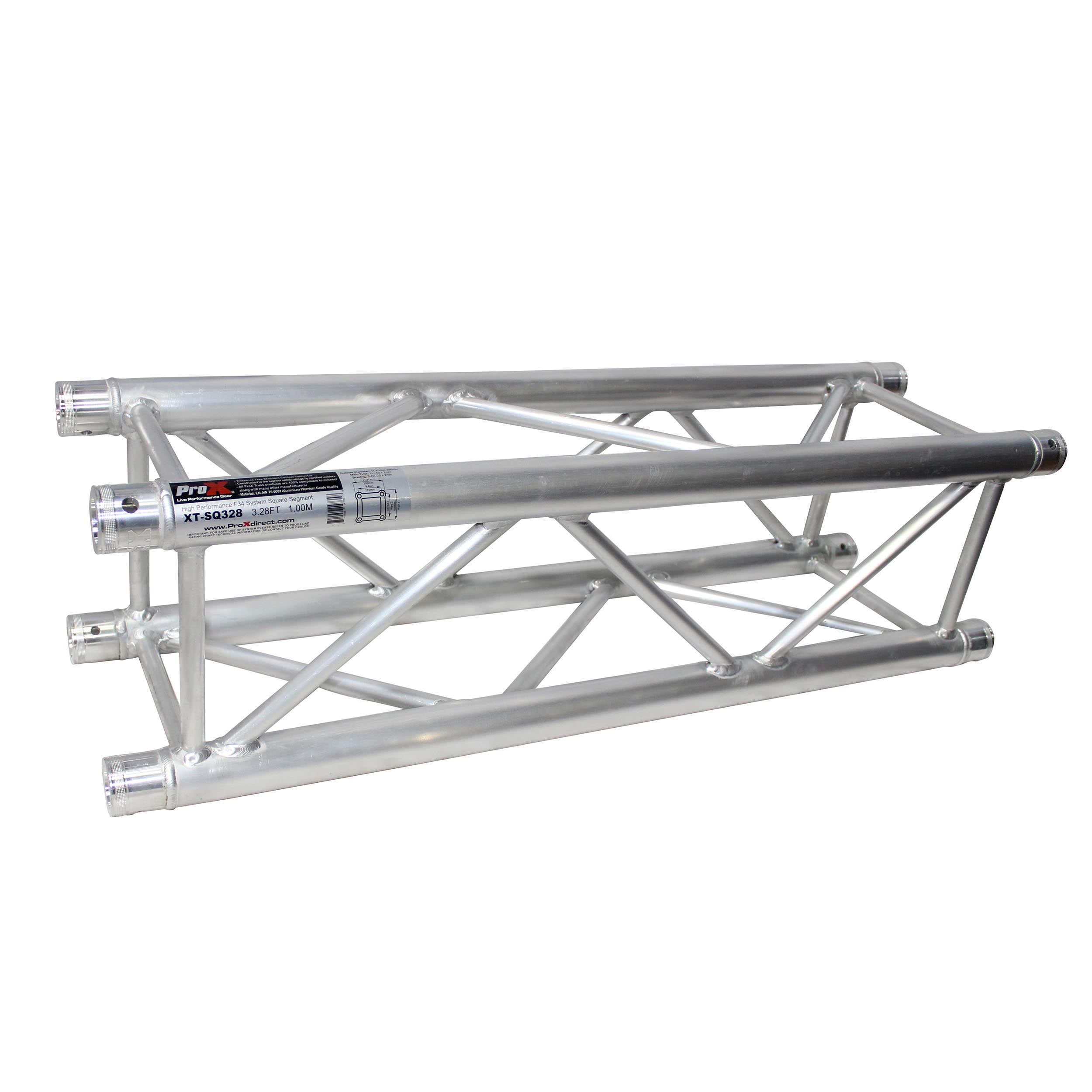 3.28 Ft - 1.00 M F34 Square Truss Segment | 2 mm Wall