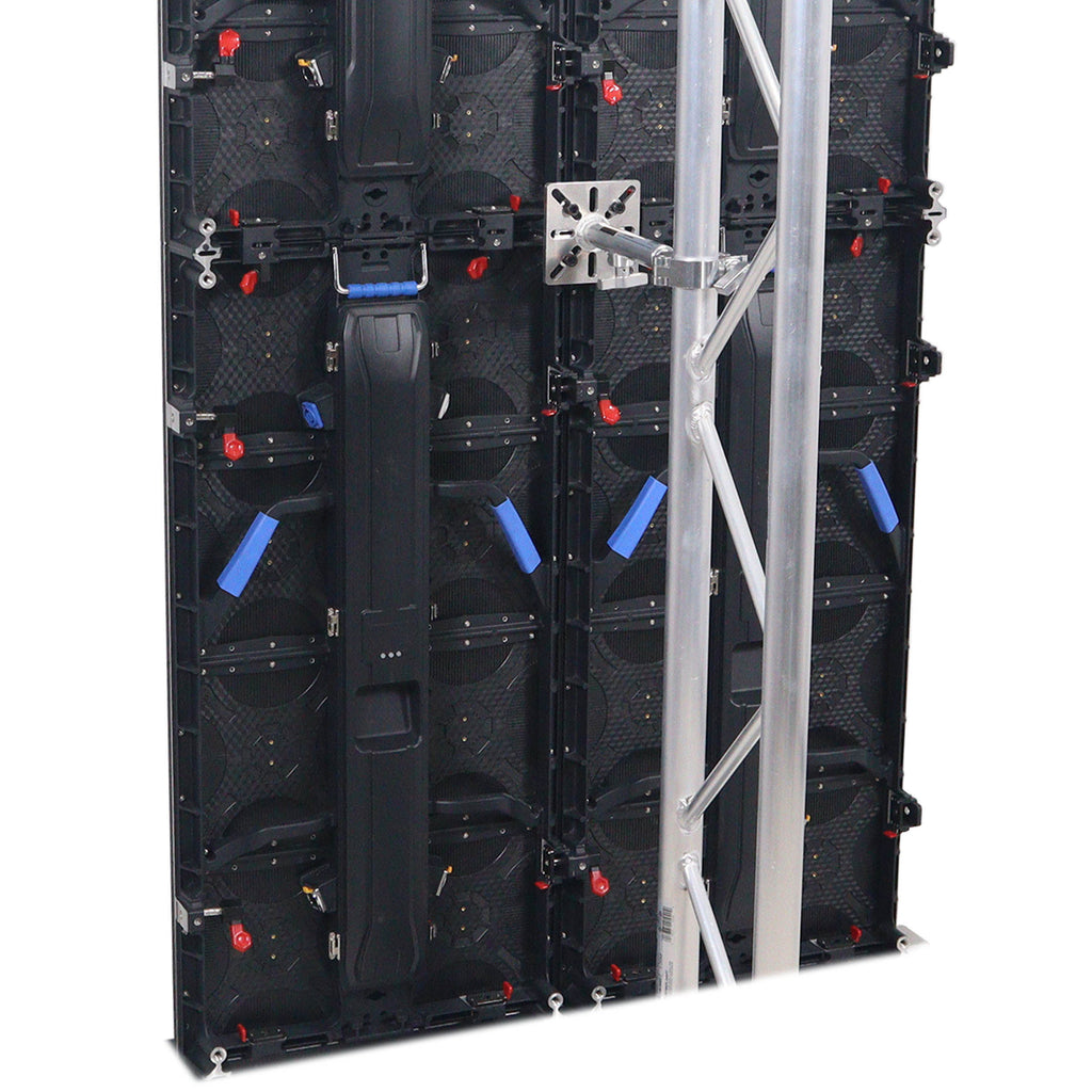 10-13" LED Panel Wall Mounting Plate to Extension 2" Pole Truss Clamp for Ground Stacking and Hanging.