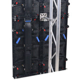 10-13" LED Panel Wall Mounting Plate to Extension 2" Pole Truss Clamp for Ground Stacking and Hanging.