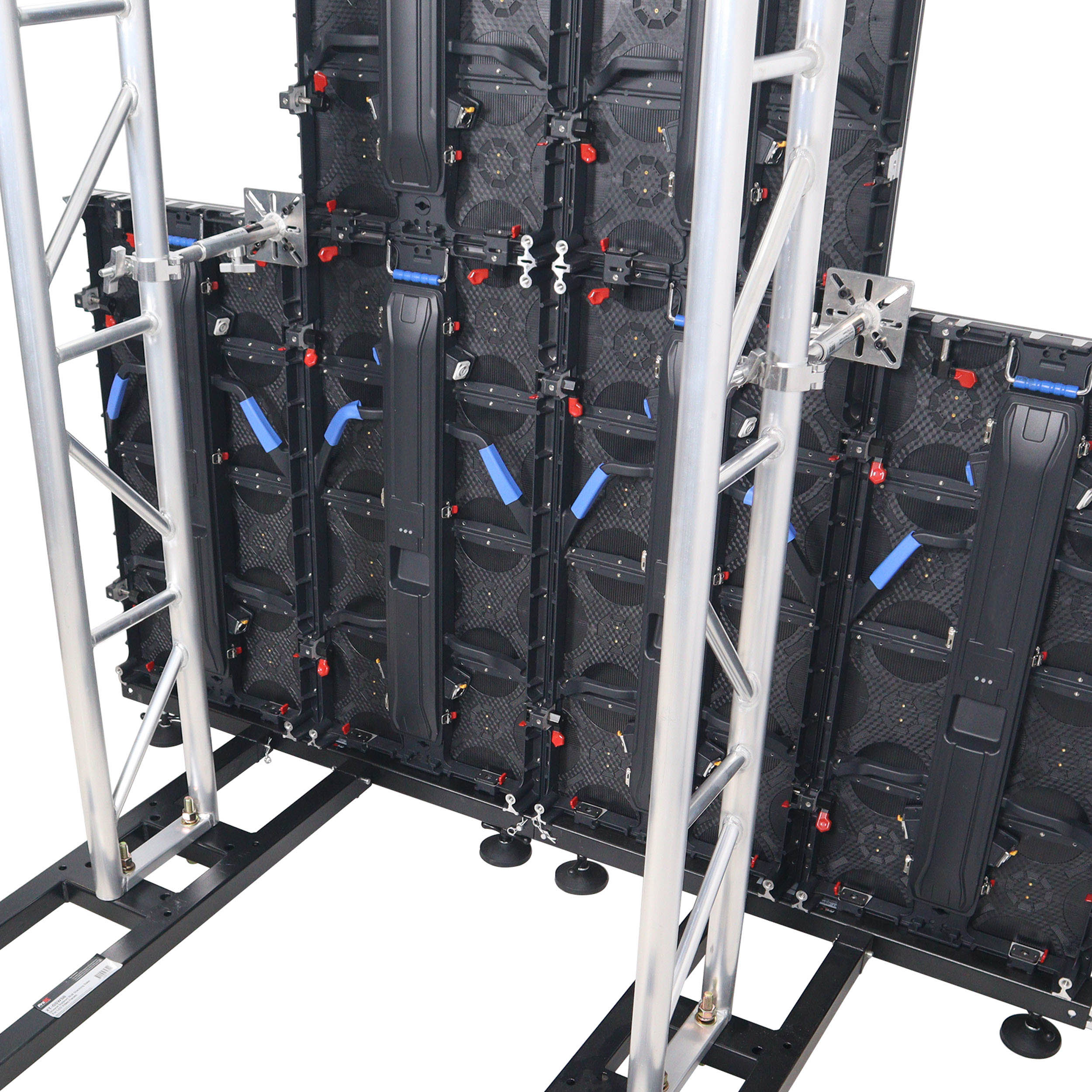 10-13" LED Panel Wall Mounting Plate to Extension 2" Pole Truss Clamp for Ground Stacking and Hanging.