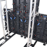 10-13" LED Panel Wall Mounting Plate to Extension 2" Pole Truss Clamp for Ground Stacking and Hanging.