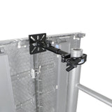 Black 10-13" LED Panel Wall Mounting Plate to Extension 2" Pole Truss Clamp for Ground Stacking and Hanging