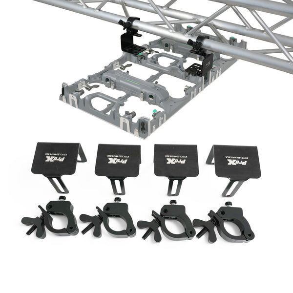 Set of 4 pcs, Direct LED Video panel To 2' Truss Pipe Included Clamp