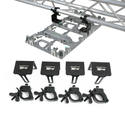 Set of 4 pcs, Direct LED Video panel To 2' Truss Pipe Included Clamp