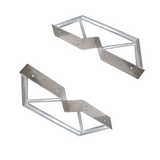 Pair of 8" Center Street Light or Tent Pole Dual Hanging Mount Kit Truss Arm Extension Hexagon Shape 2" OD
