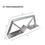 Pair of 8" Center Street Light or Tent Pole Dual Hanging Mount Kit Truss Arm Extension Hexagon Shape 2" OD