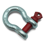4 3/4 Ton 3/4" 0.75" Galvanized Screw Pin Anchor U Shackle