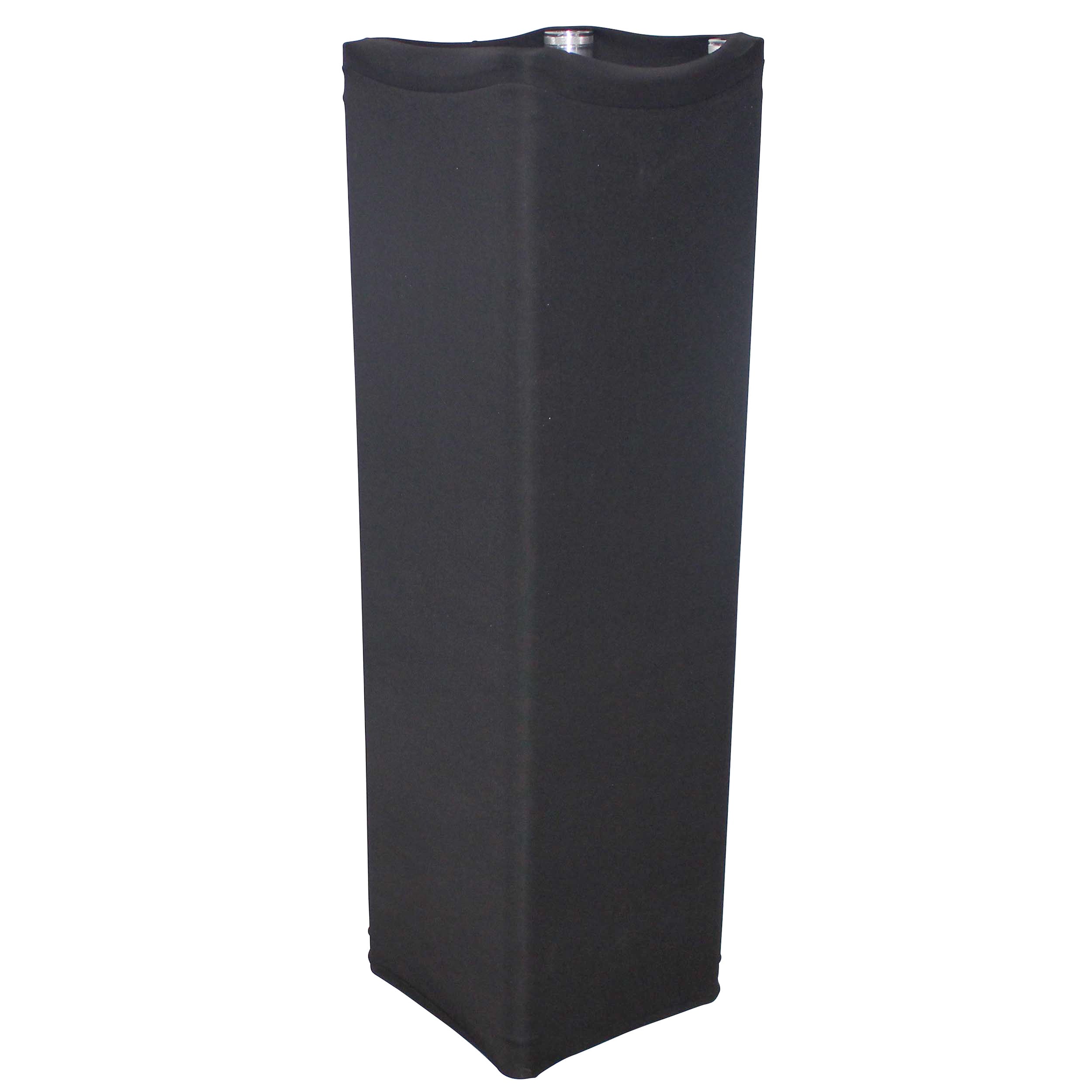 Black 3.28ft 1M Lycra Cover Scrim Sleeve fits 12In. Quad Box Truss Segment