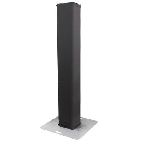 BLACK 6.56Ft 2M Lycra Cover Scrim Sleeve fits 12In Quad Box Truss Segment