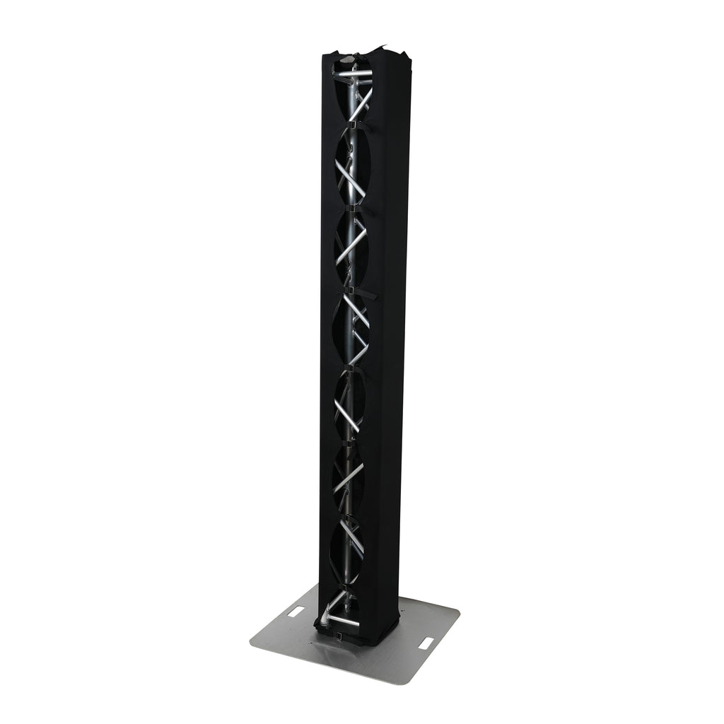 Set of 2 9.84 FT 3.00M Box Truss 3 Side Black Scrim Cover incl. Bag