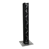 Pair 6.56 FT 2.00M Box Truss 3 Side Black Scrim Cover incl. Bag