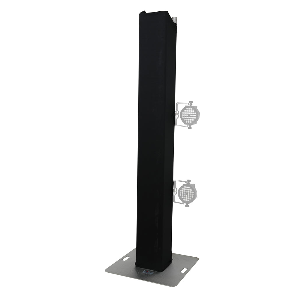 Pair 8.20 FT 2.50M Box Truss 3 Side Black Scrim Cover incl. Bag