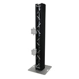 Pair 6.56 FT 2.00M Box Truss 3 Side Black Scrim Cover incl. Bag