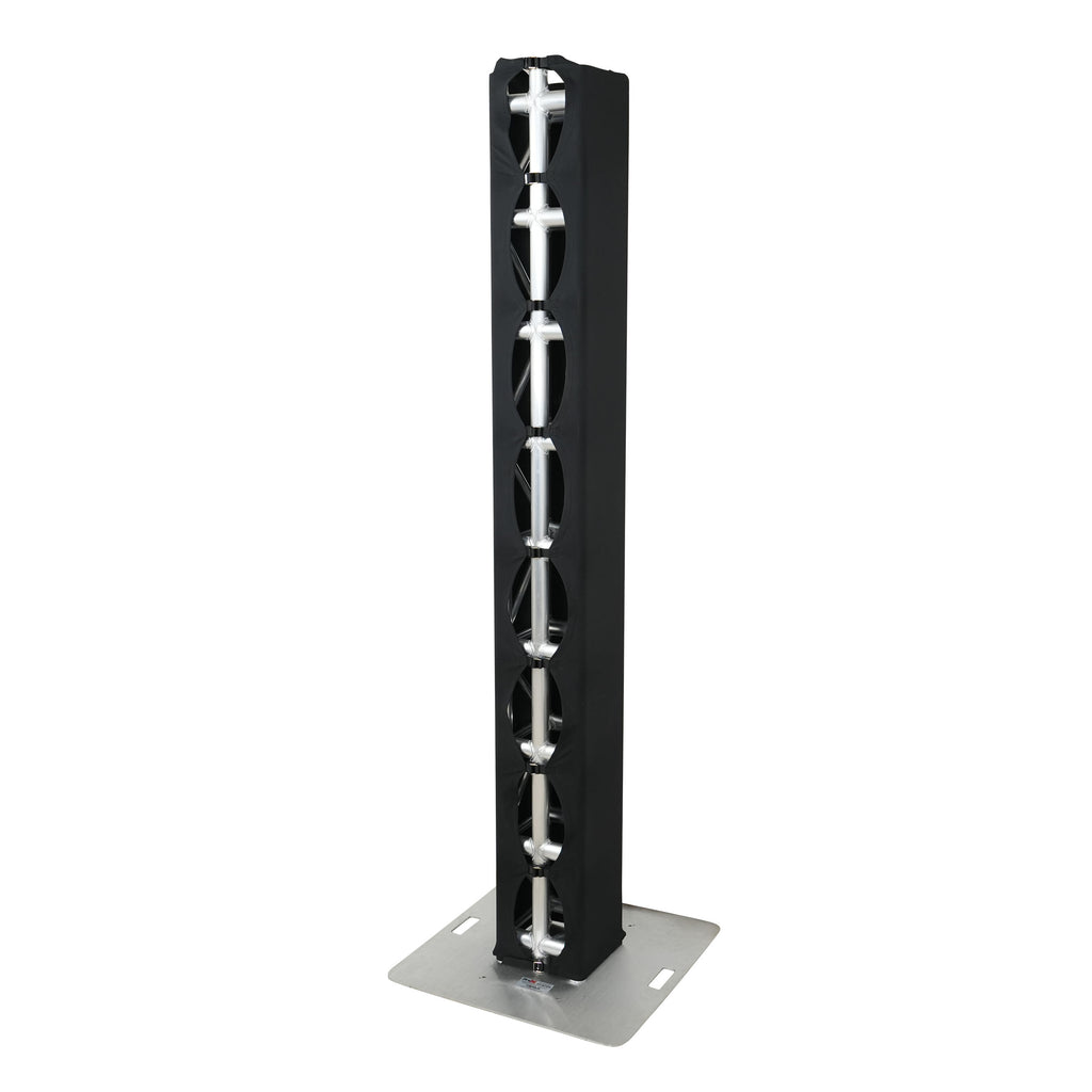 Pair 8.20 FT 2.50M Box Truss 3 Side Black Scrim Cover incl. Bag