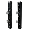 Set of 2 9.84 FT 3.00M Box Truss 3 Side Black Scrim Cover incl. Bag