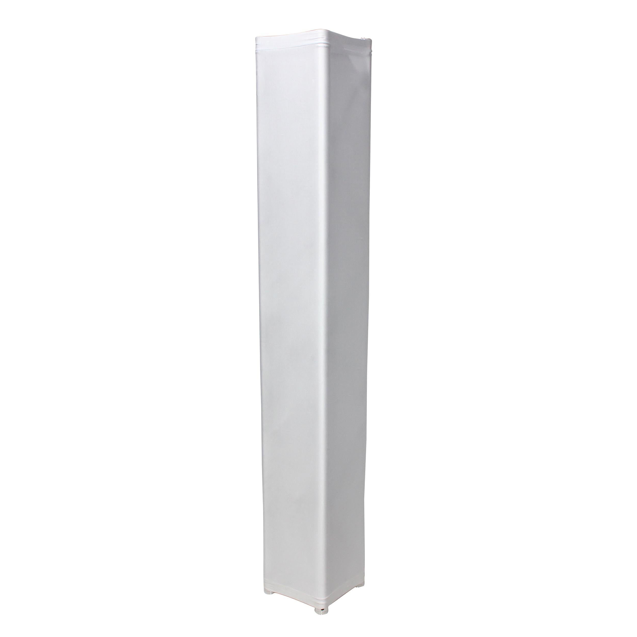 White 9.84ft 3 meter Lycra Cover Scrim Sleeve fits 12" Quad Box Truss Segment