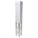 White 9.84ft 3 meter Lycra Cover Scrim Sleeve fits 12" Quad Box Truss Segment