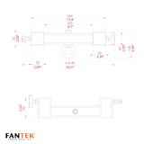 FANTEK Replacement Line Array Adapter with Hanging eye hook ring for XT-FTF6033 and XTF-FT7045 Lifting Tower