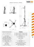 LoadSense system FANTEK Spain Front Loading Lifting Line Array Systems Tower Min Height: 5.62 Feet - Max Height: 16.33 Feet