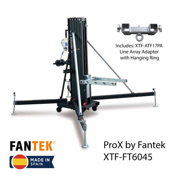 FANTEK Spain Compact Front Loading Lifting Line Array Systems Tower 728 lbs Cap Max Height 19.52ft Incl Line Array Adapter New