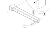 Medium Fantek Lifting Tower Fork Pin for Frontal Load Towers