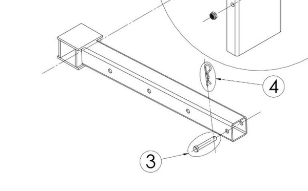 Medium Fantek Lifting Tower Fork Pin for Frontal Load Towers