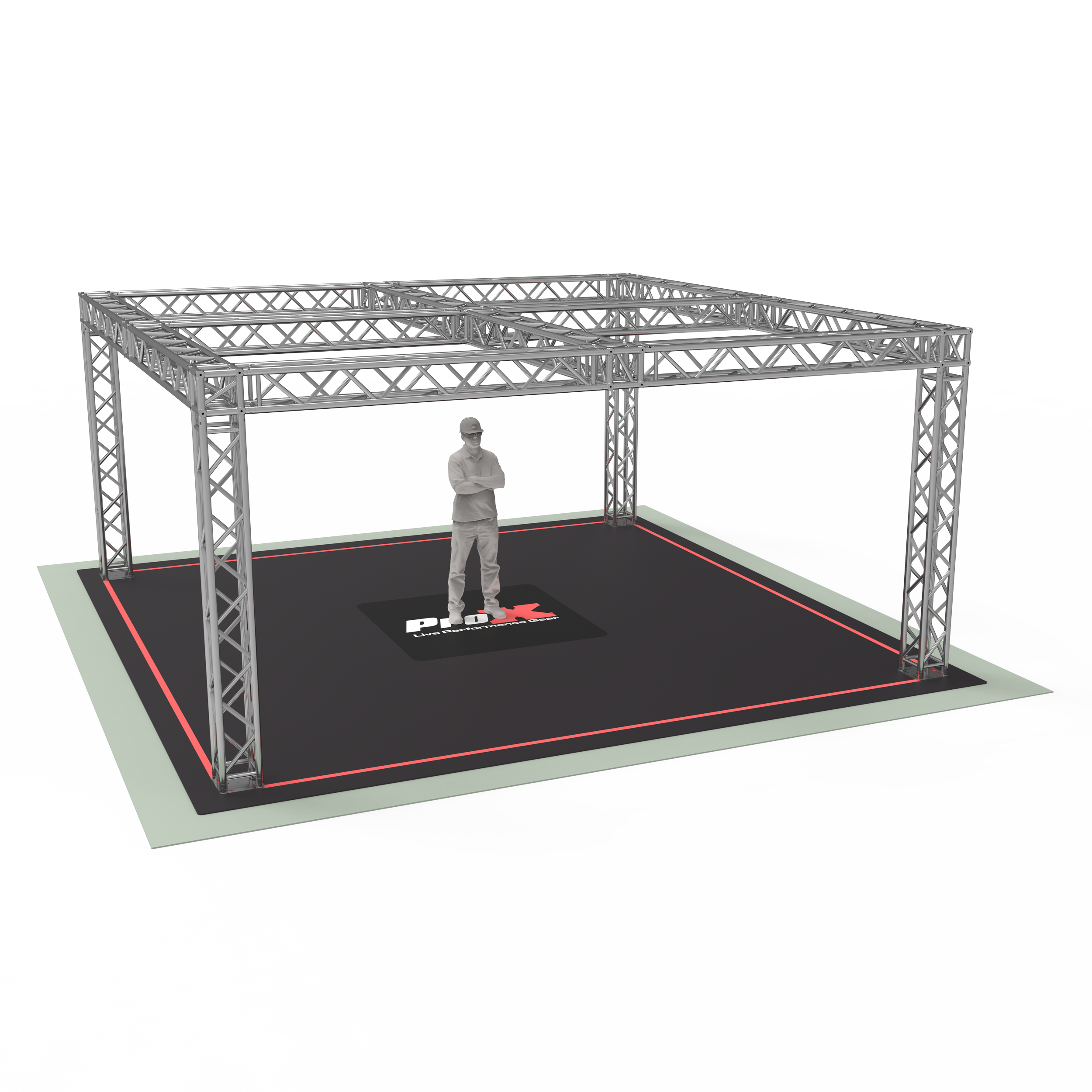 F34 Trade Show Display Booth Truss System – 19 x 19 x 9 Ft.