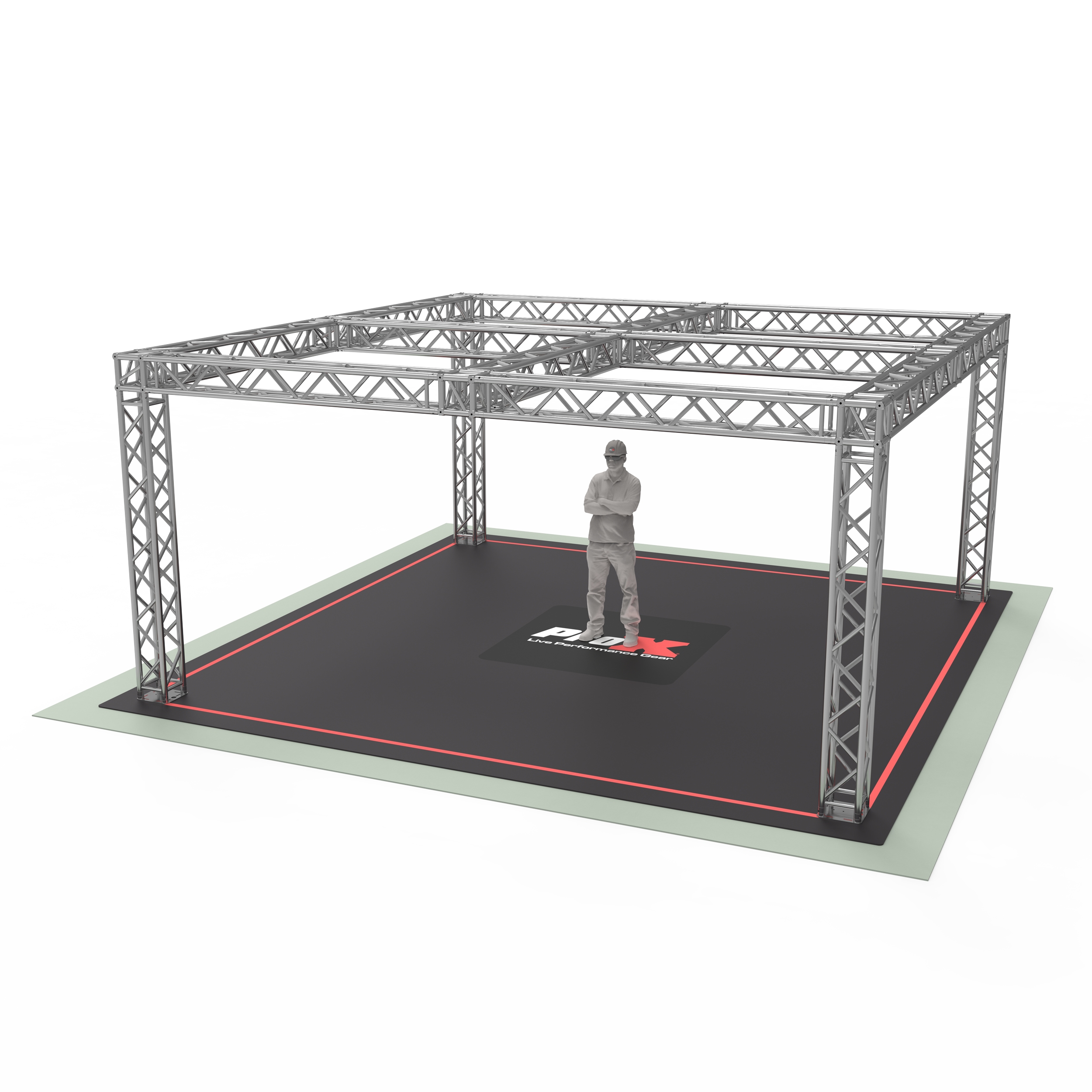 F34 Trade Show Display Booth Truss System – 19 x 19 x 9 Ft.
