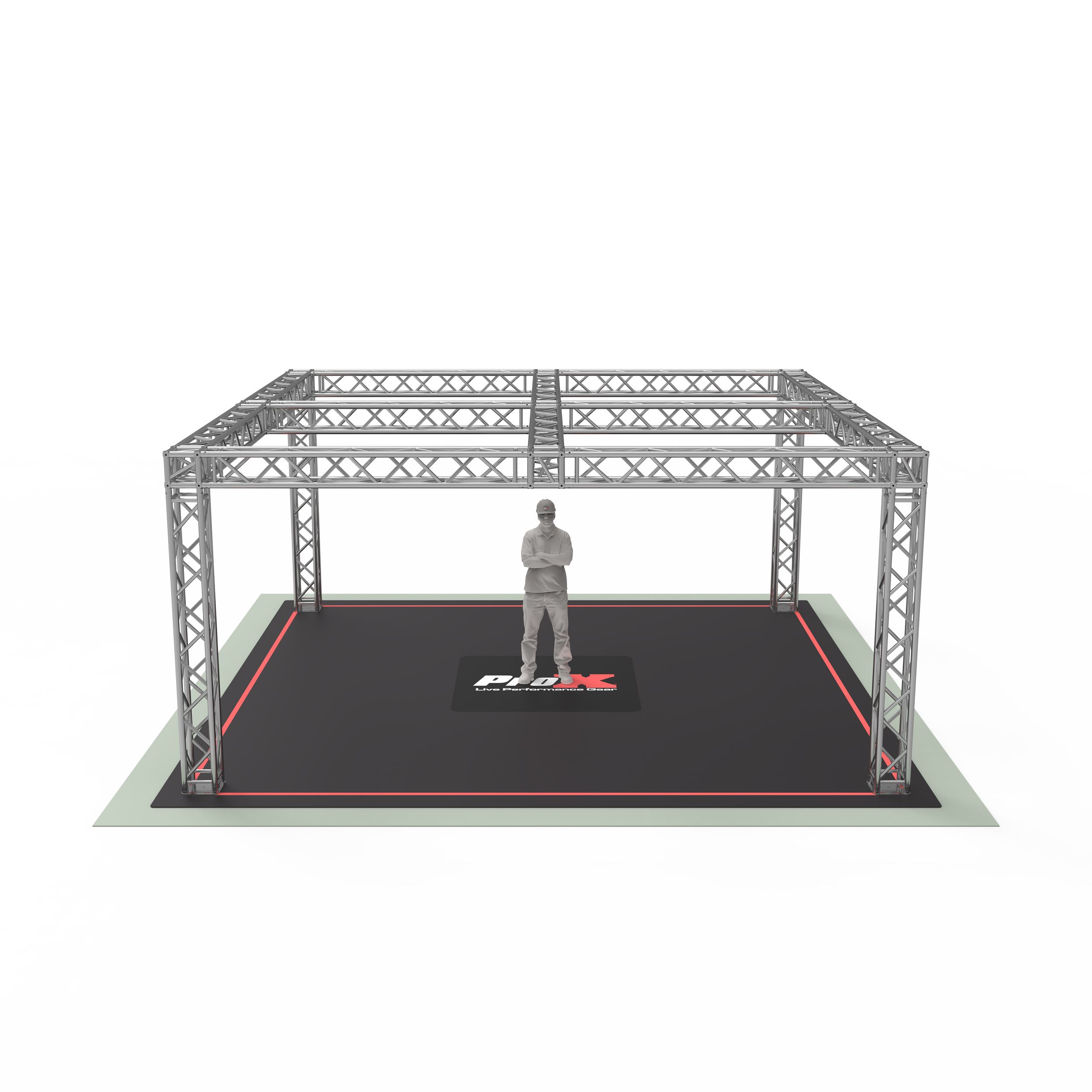F34 Trade Show Display Booth Truss System – 19 x 19 x 9 Ft.