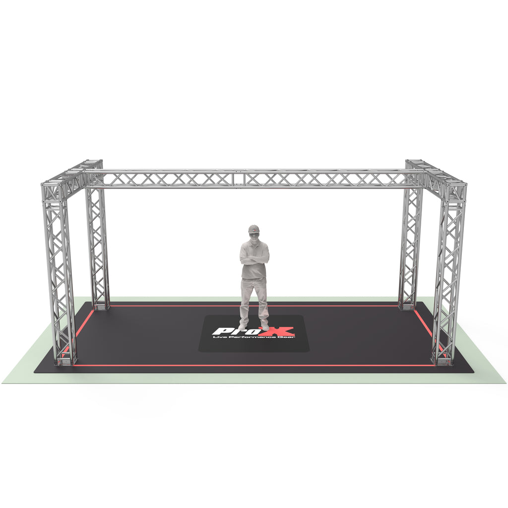 F34 H-Shaped F34 Trade Show Display Booth Truss System - 20 x 9 x 9 Ft