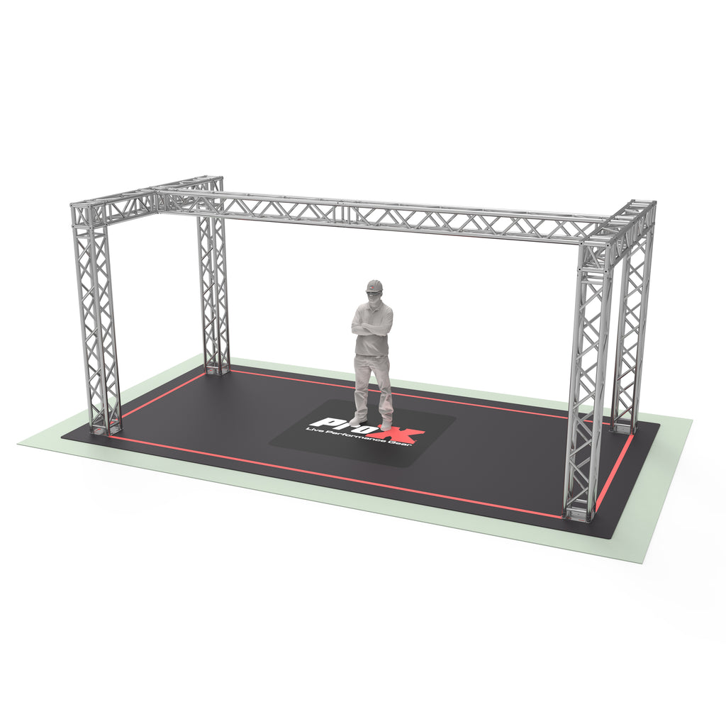 F34 H-Shaped F34 Trade Show Display Booth Truss System - 20 x 9 x 9 Ft