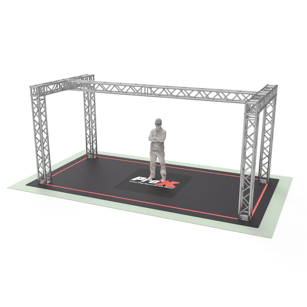F34 H-Shaped F34 Trade Show Display Booth Truss System - 20 x 9 x 9 Ft