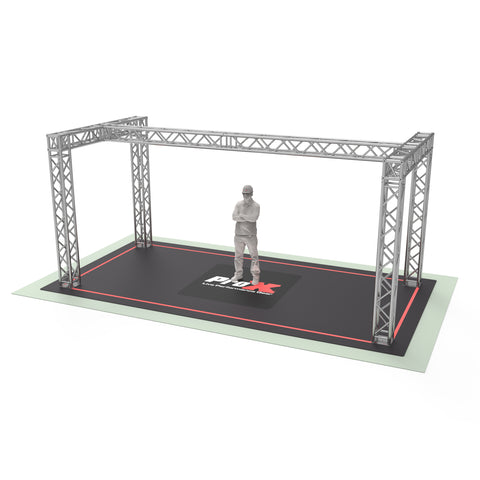 F34 H-Shaped F34 Trade Show Display Booth Truss System - 20 x 9 x 9 Ft
